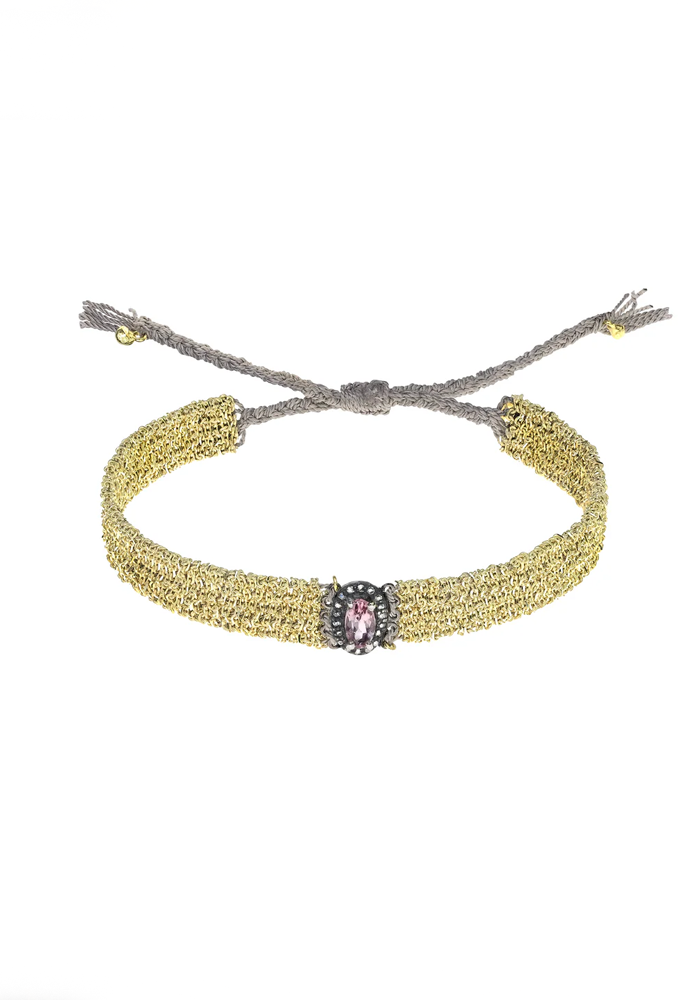 Bracelet N°892 Vermeil Et Tourmaline Rose - Marie-Laure Chamorel