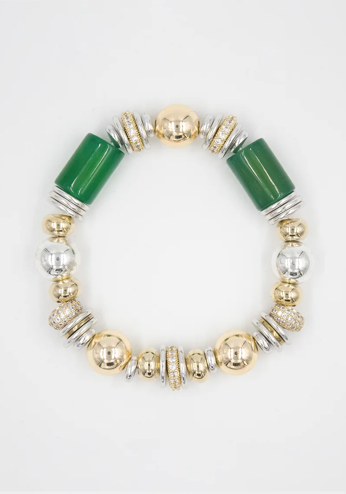 Bracelet Nefertiti Agate Verte - Sigal