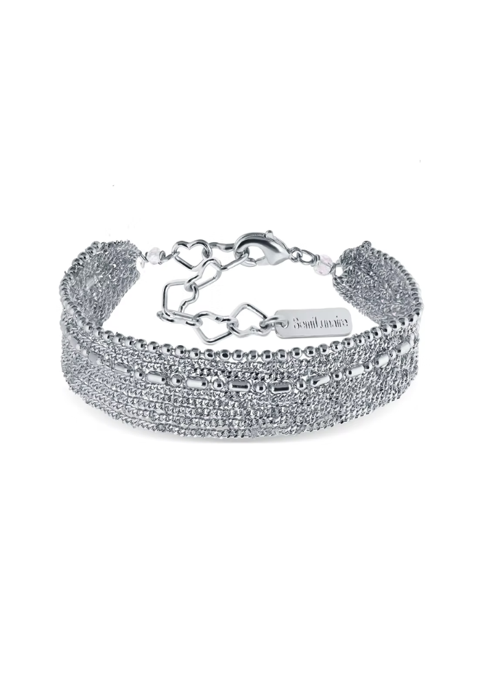 Bracelet Nora Rhodium - Semi Lunaire