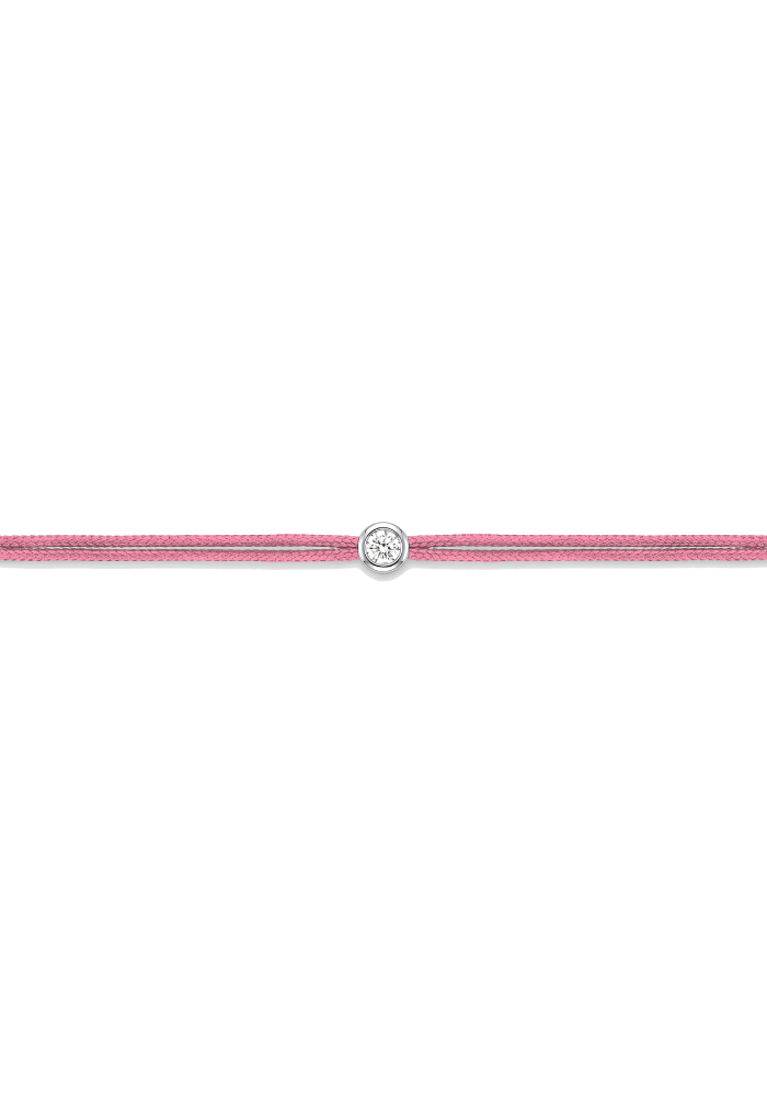 Bracelet The Cuty Argenté Dark Pink - Sélectionné par Blush