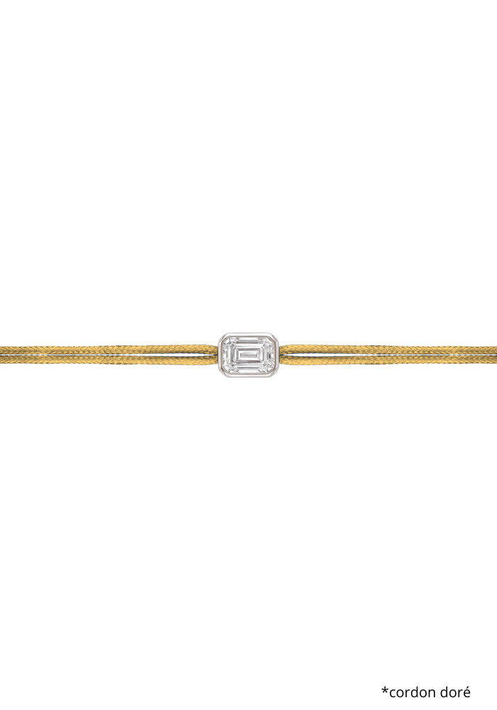 Bracelet The Shapy Shine Argenté Émeraude - Love Lab