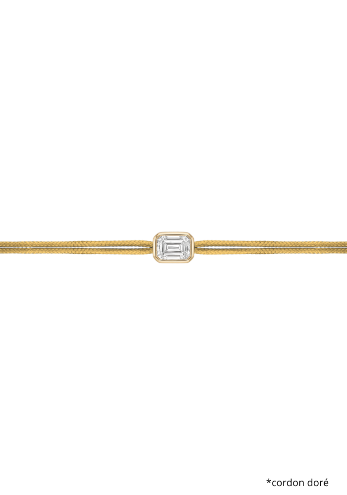 Bracelet The Shapy Shine Doré Émeraude 0.30ct - Love Lab