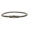 Bracelet Homme Corde De Basse Big Plaqué Argent Vieilli Malachite