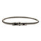 Bracelet Homme Corde De Basse Big Plaqué Argent Vieilli Onyx Noir