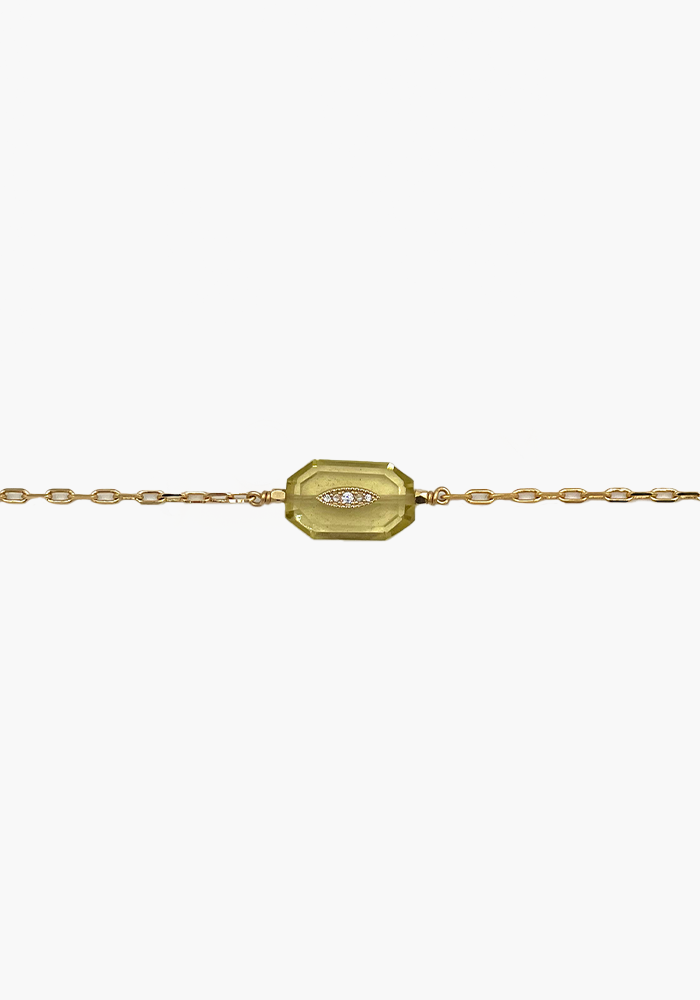 Bracelet Inside 2 Quartz Lemon - Hanka Ïn