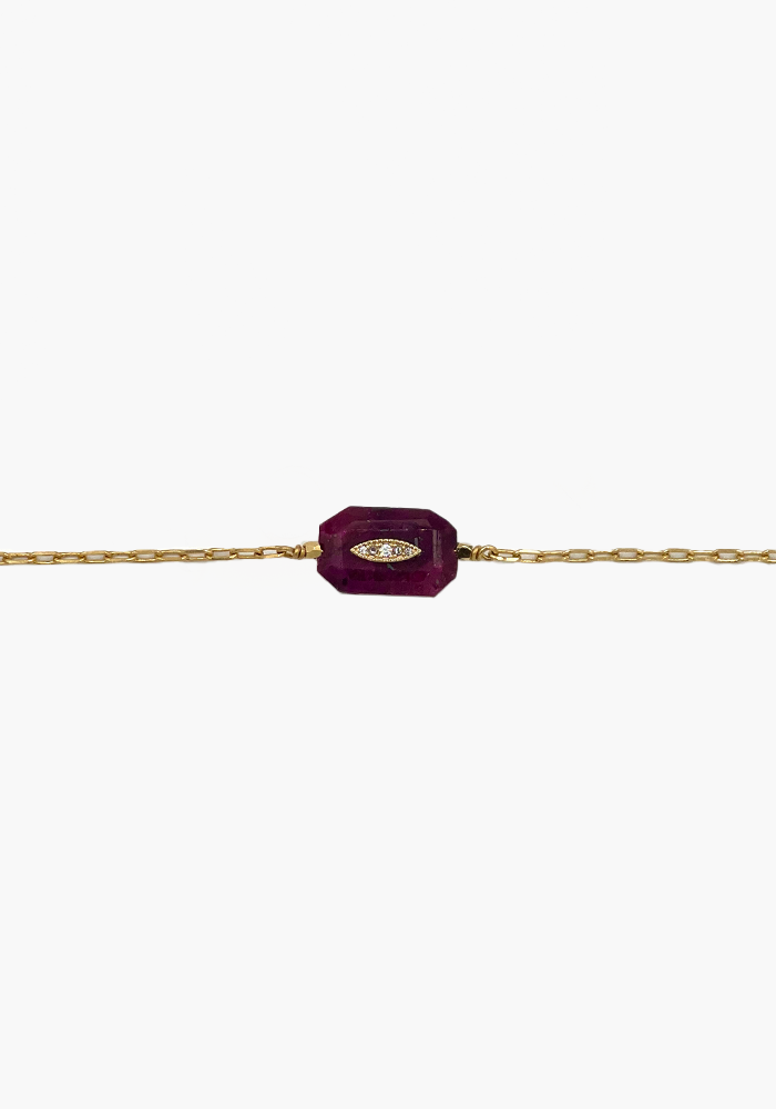 Bracelet Inside 2 Rubis - Hanka Ïn