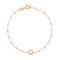 Bracelet Étoile De David Or Rose Et Résines Opale 15cm