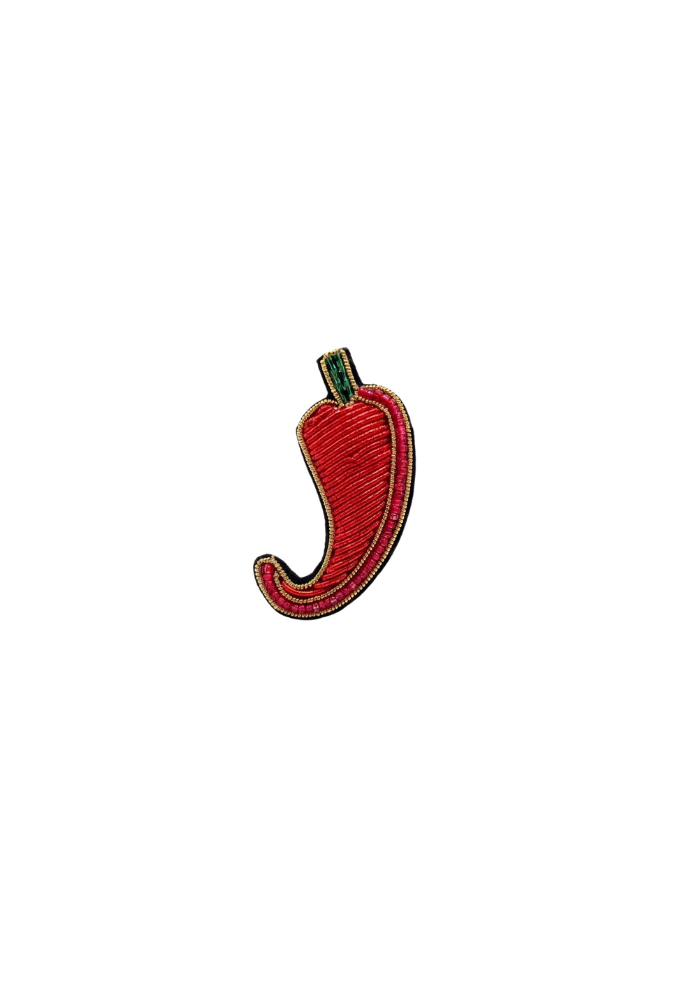 Broche Piment En Fils Métalliques Rouge Et Vert - Sélectionné par Blush