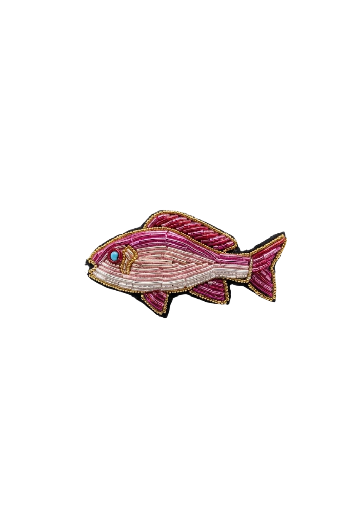 Broche Poisson En Fils Métallisés Rose - Sélectionné par Blush