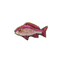 Broche Poisson En Fils Métallisés Rose