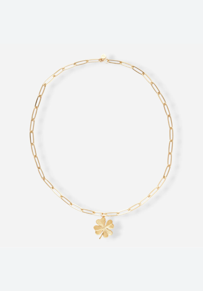 Collier Shamrock Doré - Alexandra Margnat