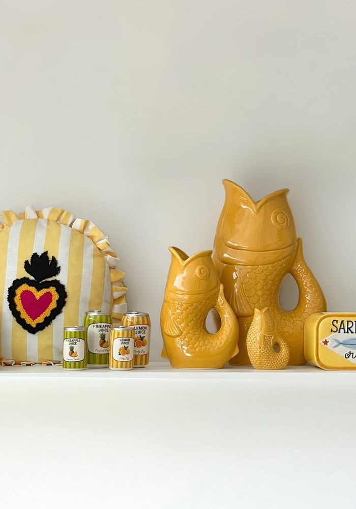 Cache Pot Sardines Jaune - Opjet