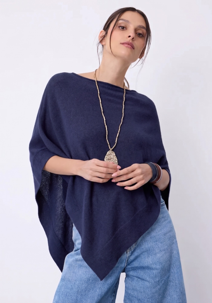 Cape Cachemire Auguste Bleu Marine - Notshy