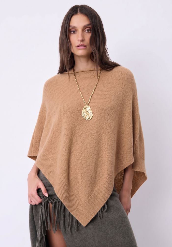 Cape Cachemire Auguste Camel Chiné - Notshy
