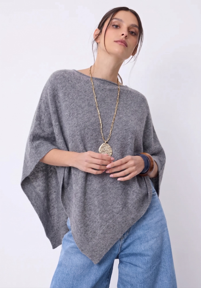 Cape Cachemire Auguste Gris Chiné - Notshy