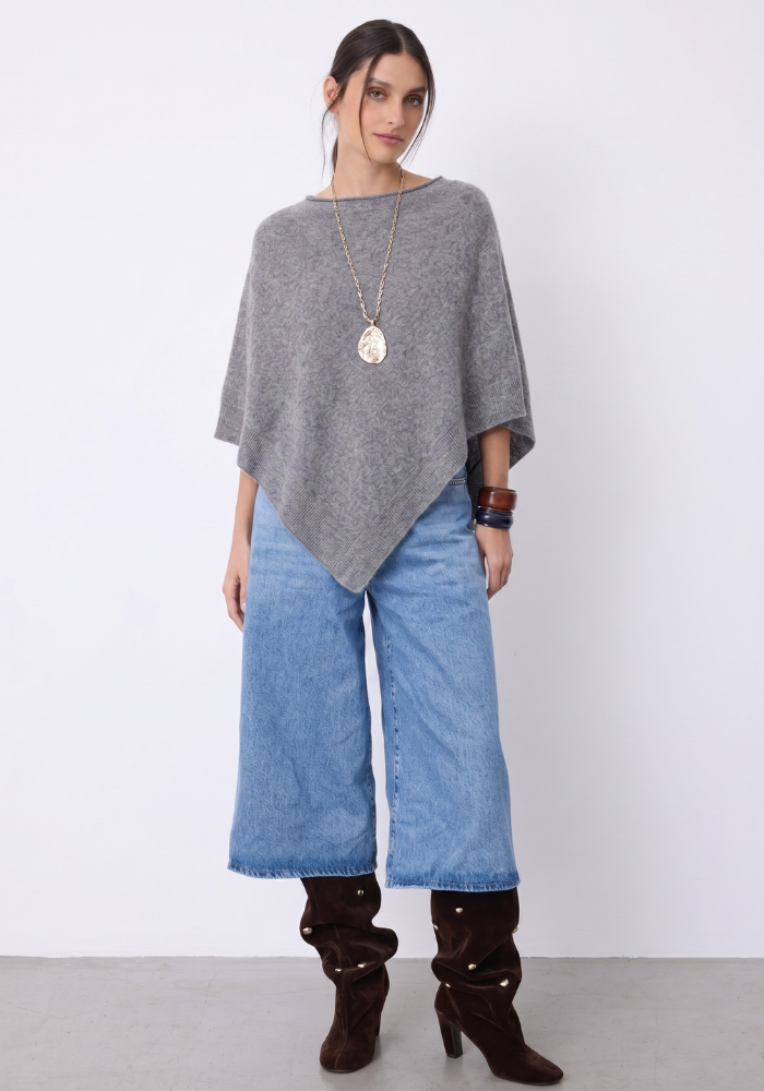 Cape Cachemire Auguste Gris Chiné - Notshy