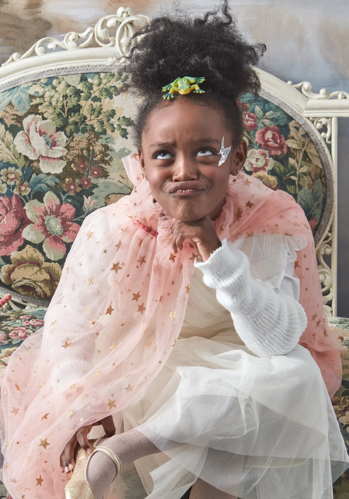 Cape Étoilée En Tulle Rose 3/6 Ans - Meri Meri