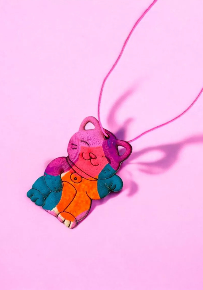 Carte Good Luck Lucky Cat - Pink Stories