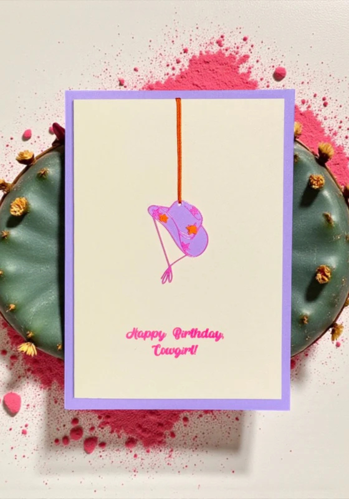 Carte Happy Birthday Cowgirl