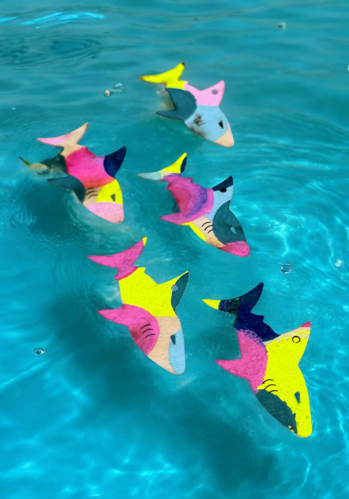 Carte Happy Birthday Shark - Blush