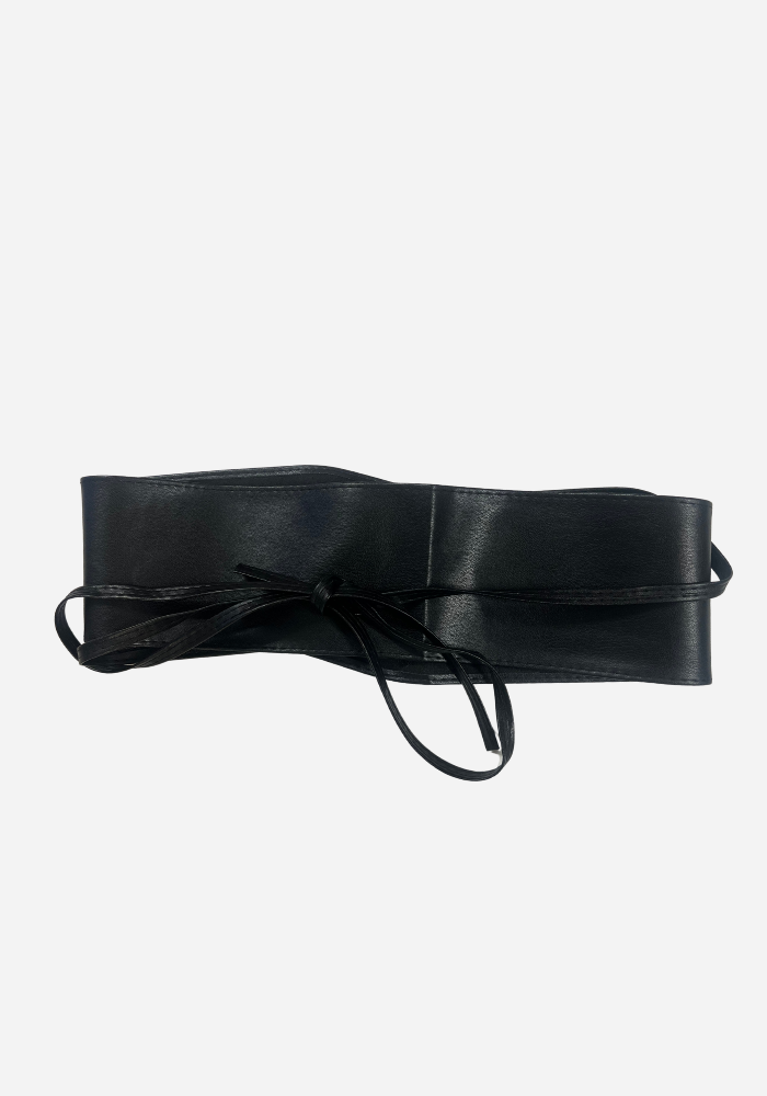 Ceinture large à nouer - Blush