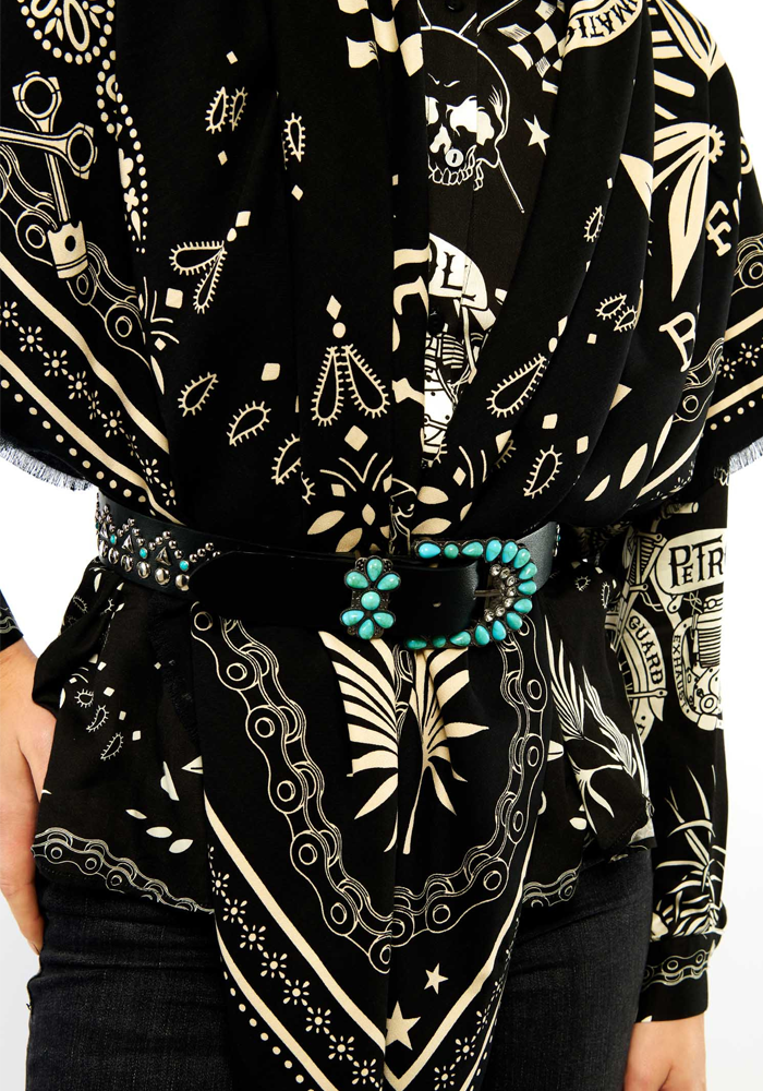 Ceinture Lazaro Noire - Wild Paris