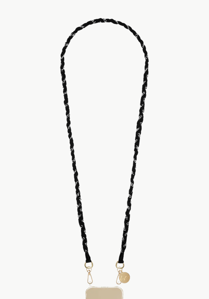 Bijou De Téléphone Doha Noir/Argent - La Coque Française