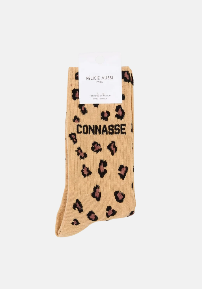 Chaussettes Connasse Motif Léopard - Félicie Aussi