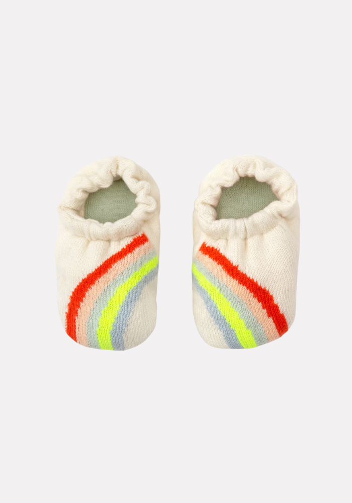 Chaussons Bébé Arc-en-Ciel 0/6 Mois - Meri Meri