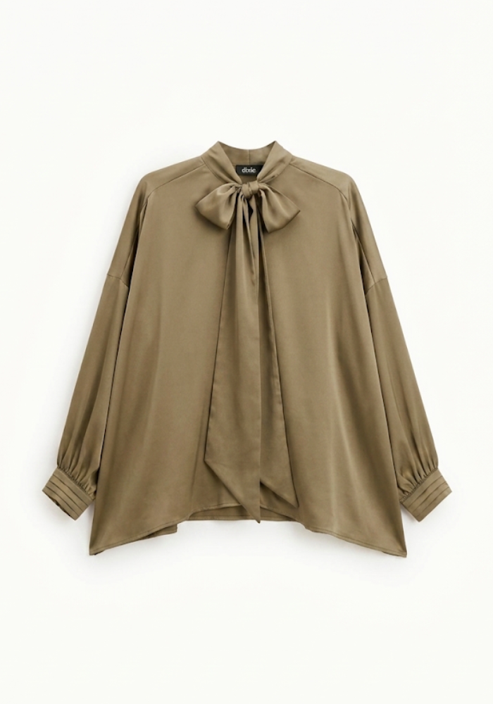 Chemise Ample Manches Chauve Souris Kaki - Dixie