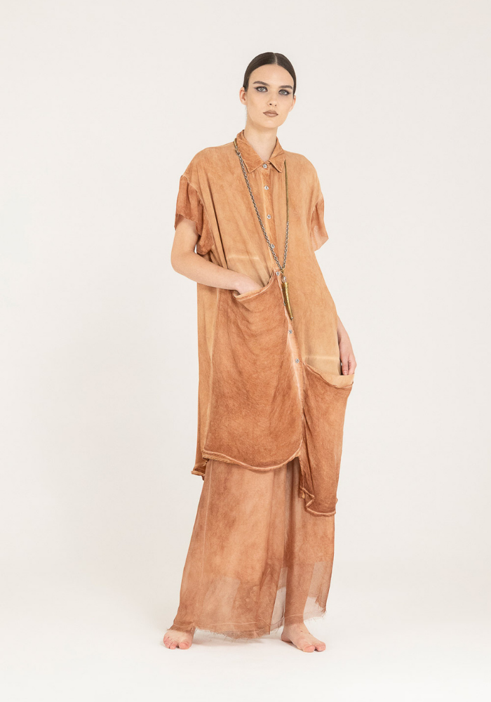 Chemise Asymétrique Starfish Orange - Sélectionné par Blush