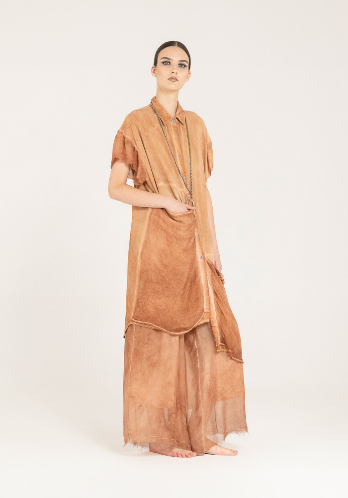 Chemise Asymétrique Starfish Orange - Sélectionné par Blush