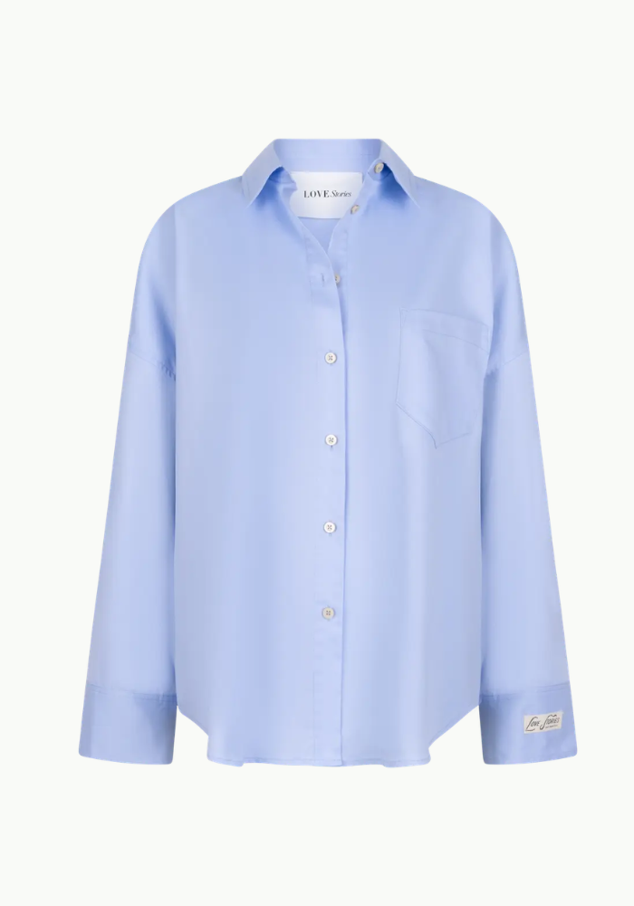 Chemise Hailey Bleue Ciel - Love Stories
