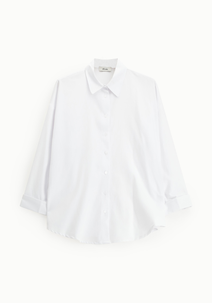 Chemise Large Col Pointu Bleu Ciel - Dixie