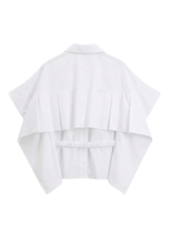 Chemise Manches Courtes Oversized Blanc - Dixie