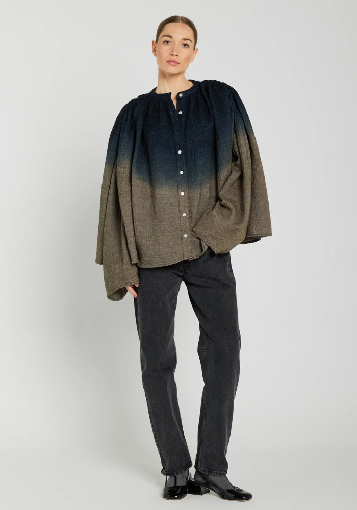 Chemise Malo Navy Et Kaki - V De Vinster