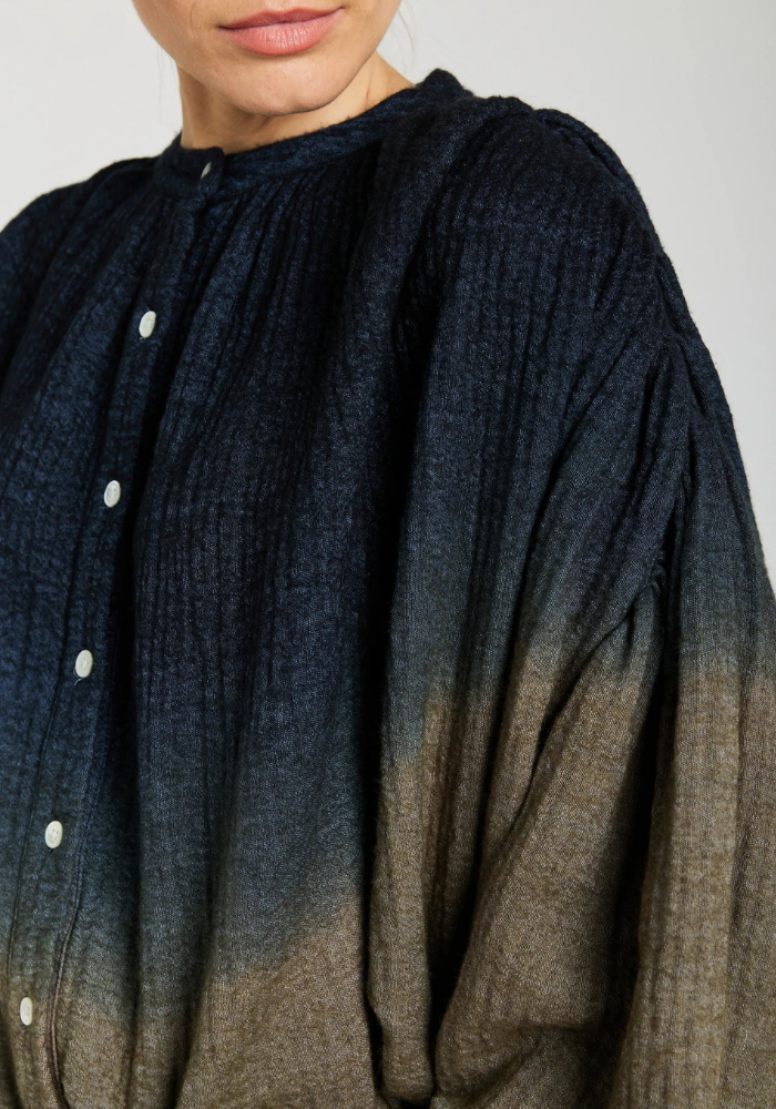 Chemise Malo Navy Et Kaki - V De Vinster