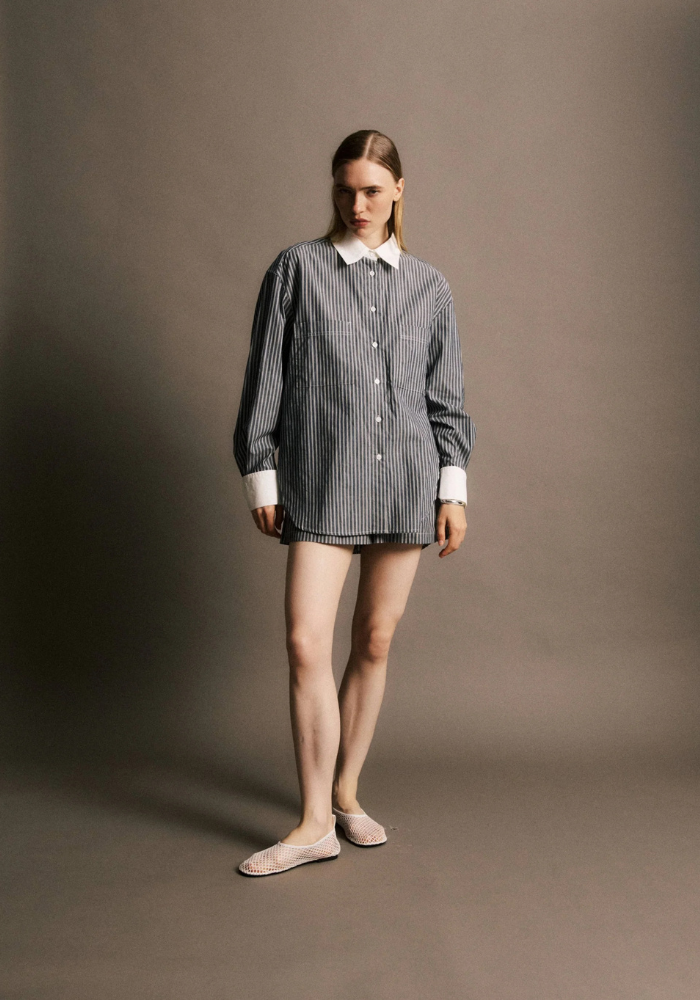 Chemise Tristan Bleu Nuit - Jiji Studio