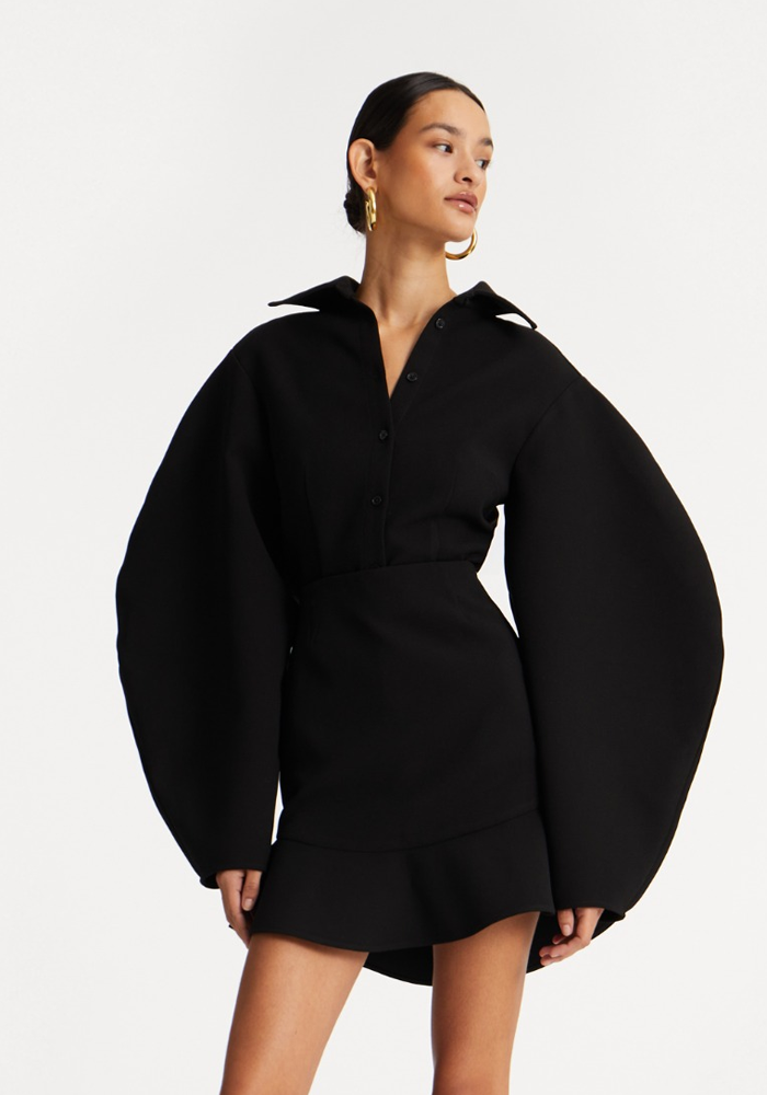 Chemise Suiting Fitted Noire - Rotate