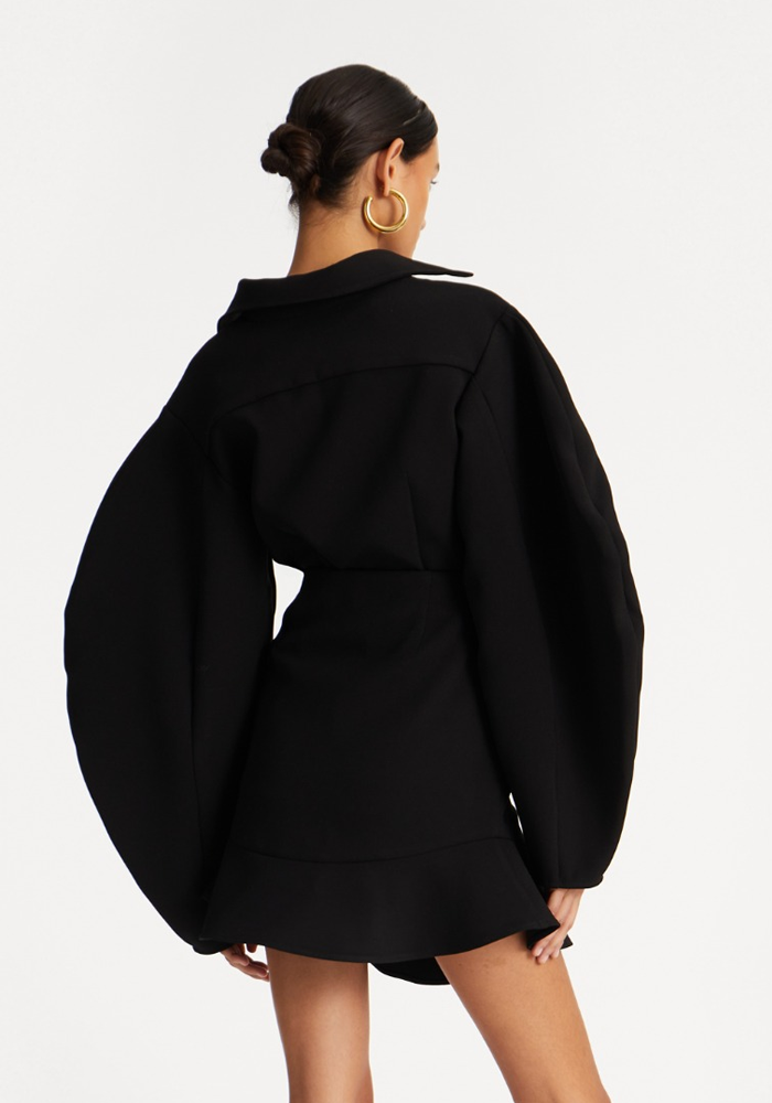 Chemise Suiting Fitted Noire - Rotate