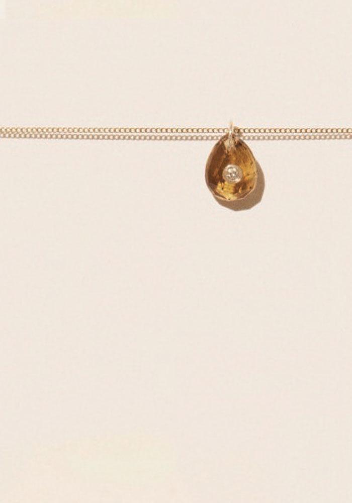 Collier Orso Petit Modèle Quartz Honey - Pascale Monvoisin