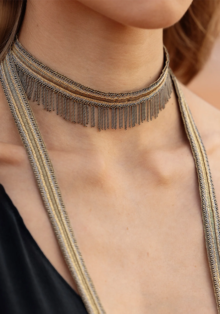 Collier Long 1L005 Antique Gold - Marie-Laure Chamorel