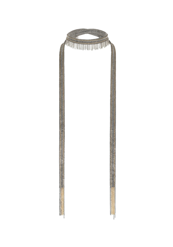 Collier Long 1L005 Antique Silver - Marie-Laure Chamorel