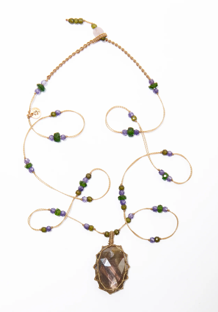 Collier Pendentif Tibétain Corundum - Sélectionné par Blush