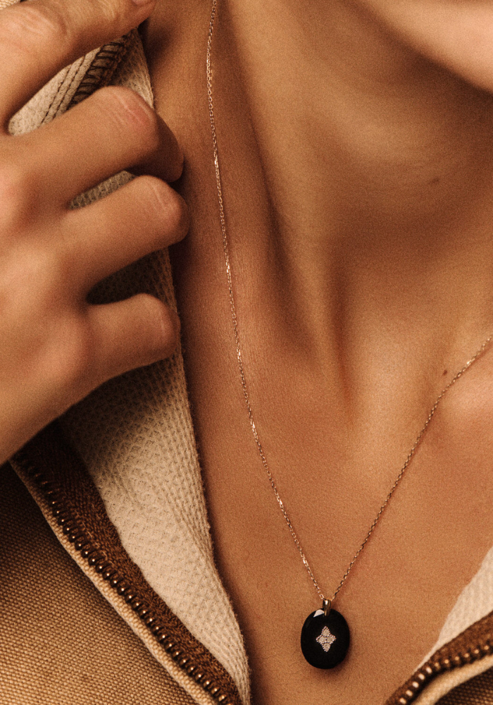 Collier Gina Noir - Pascale Monvoisin
