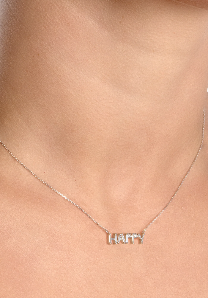 Collier Happy Blanc - Little Ones Paris