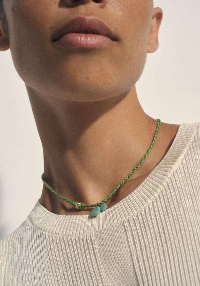 Collier Holi Turquoise - Pascale Monvoisin
