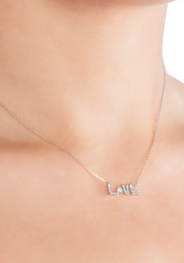 Collier Love Blanc - Little Ones Paris