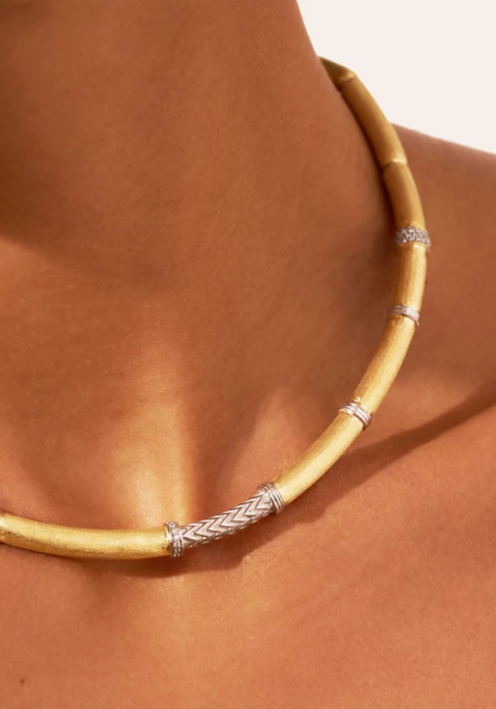 Collier Minuit Argent Et Zircons - Be Maad