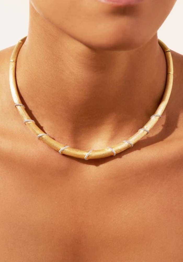 Collier Minuit Zircons Blancs - Be Maad